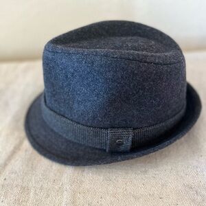 Stetson All American Grey/Charcoal Wool Blend Men's Fedora Hat Sz Sm-Med
